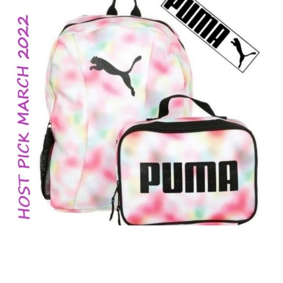 PUMA Tye Dye Backpack 16.5" & Lunch Kit Combo 🆕NWT🏃‍♀️‍💨⚡🚚 - Picture 1 of 15